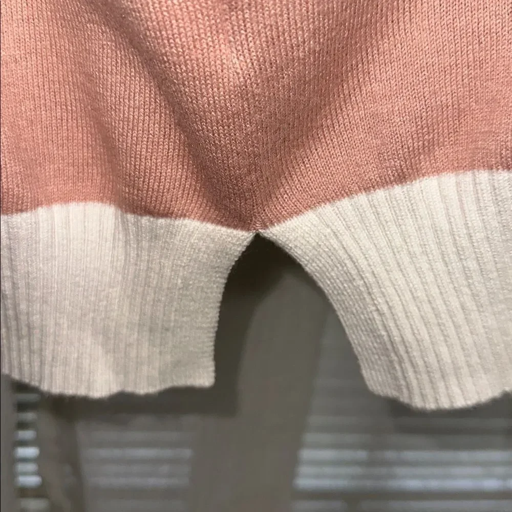 LOFT XL Crew Super Soft Lightweight Knit Cotton Blend Pullover Stripe Sweater